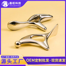 金属三角雀按摩器原始点按摩锥足底拨筋棒眼部经络点穴笔刮痧神器