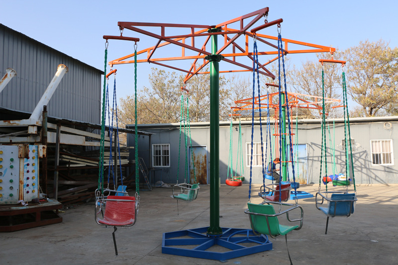 景区网红吊篮秋千户外无动力旋转风车游乐设备网红亲子迷你摩天轮