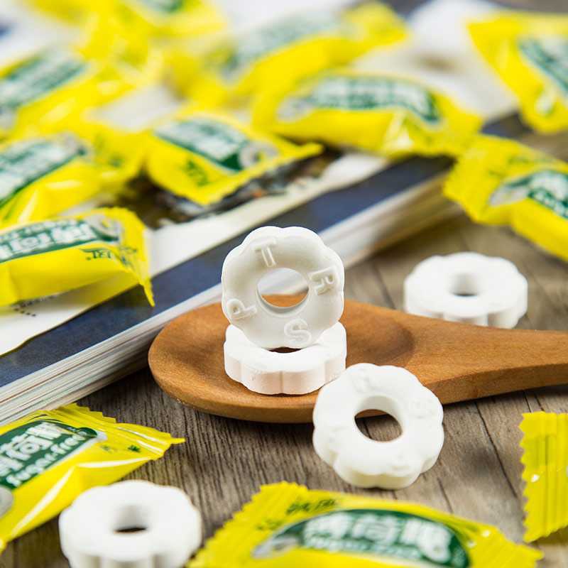 清风薄荷糖圈圈老式压片糖果清新口气前台商务招待糖果批发年货