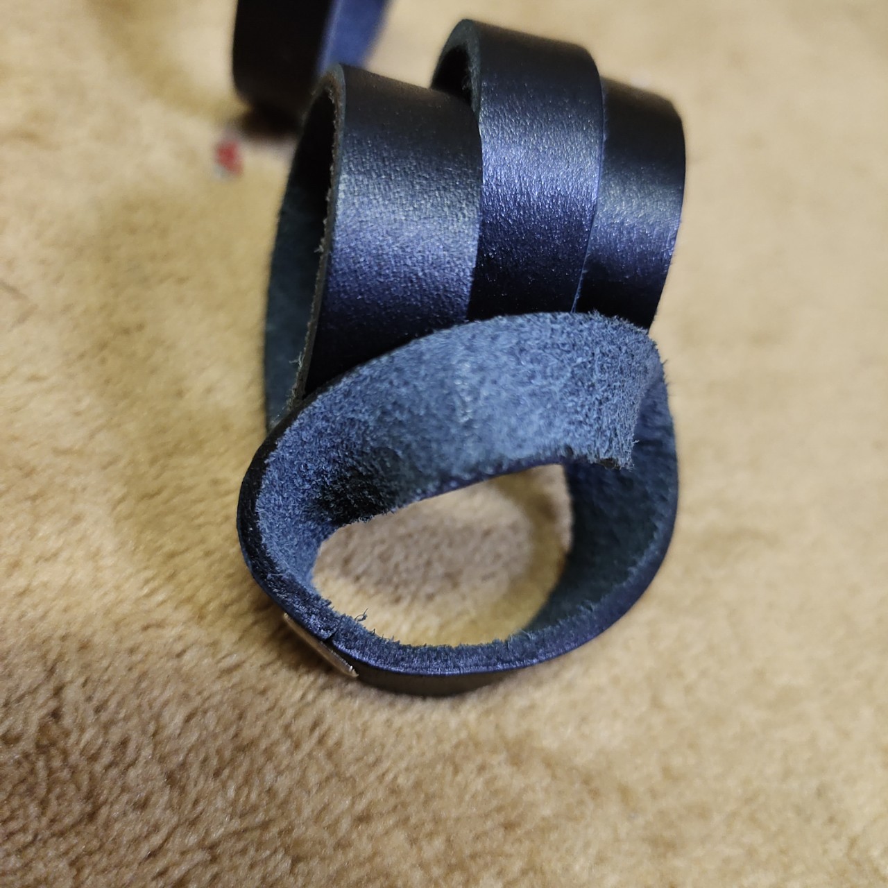 皮带圈牛皮小皮圈二层皮活动皮带环皮带配件腰带合金介子裤带环环