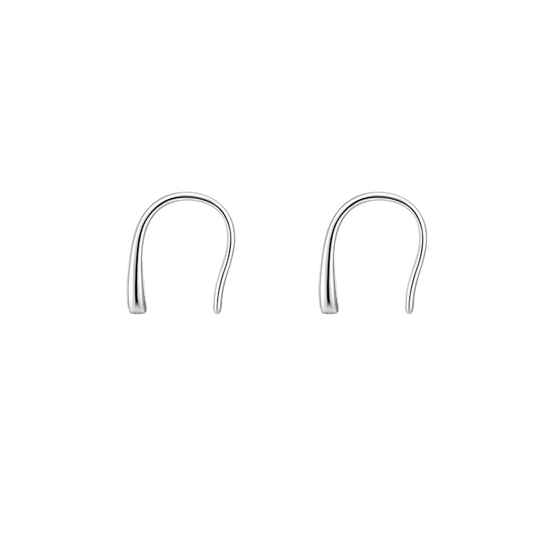 INS Internet Celebrity S925 Sterling Silver Stud Earrings for Women 2023 New Trendy High-End Design Sense Earrings Summer Ear-Caring Earrings