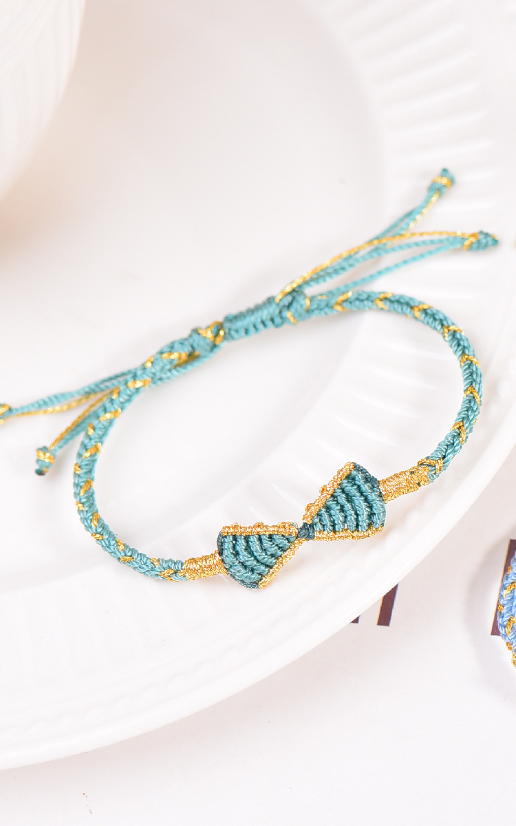 圣诞在逃公主手绳蝴蝶结编织手链白雪公主手链闺蜜铃铛圣诞礼物