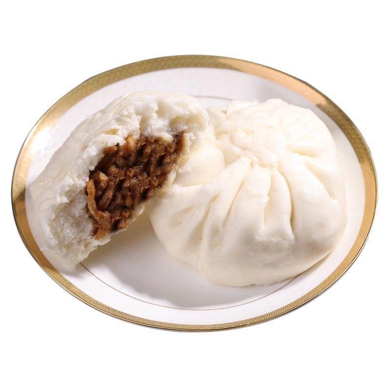 鲜肉大包子两份减十元蜜汁叉烧包广东早茶包酱肉包港式点心猪肉包