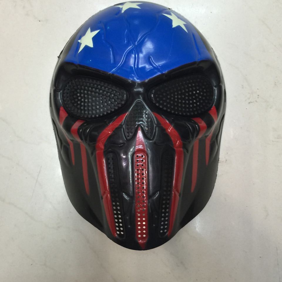 新款热卖面具恐怖鬼脸面具全脸面具队长美国酋长面具鬼火骑士骷髅