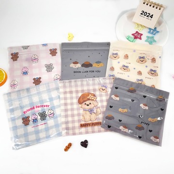 卡通自封袋可爱圣诞零食糖果袋塑料袋密封袋食品封口袋坚果包装袋