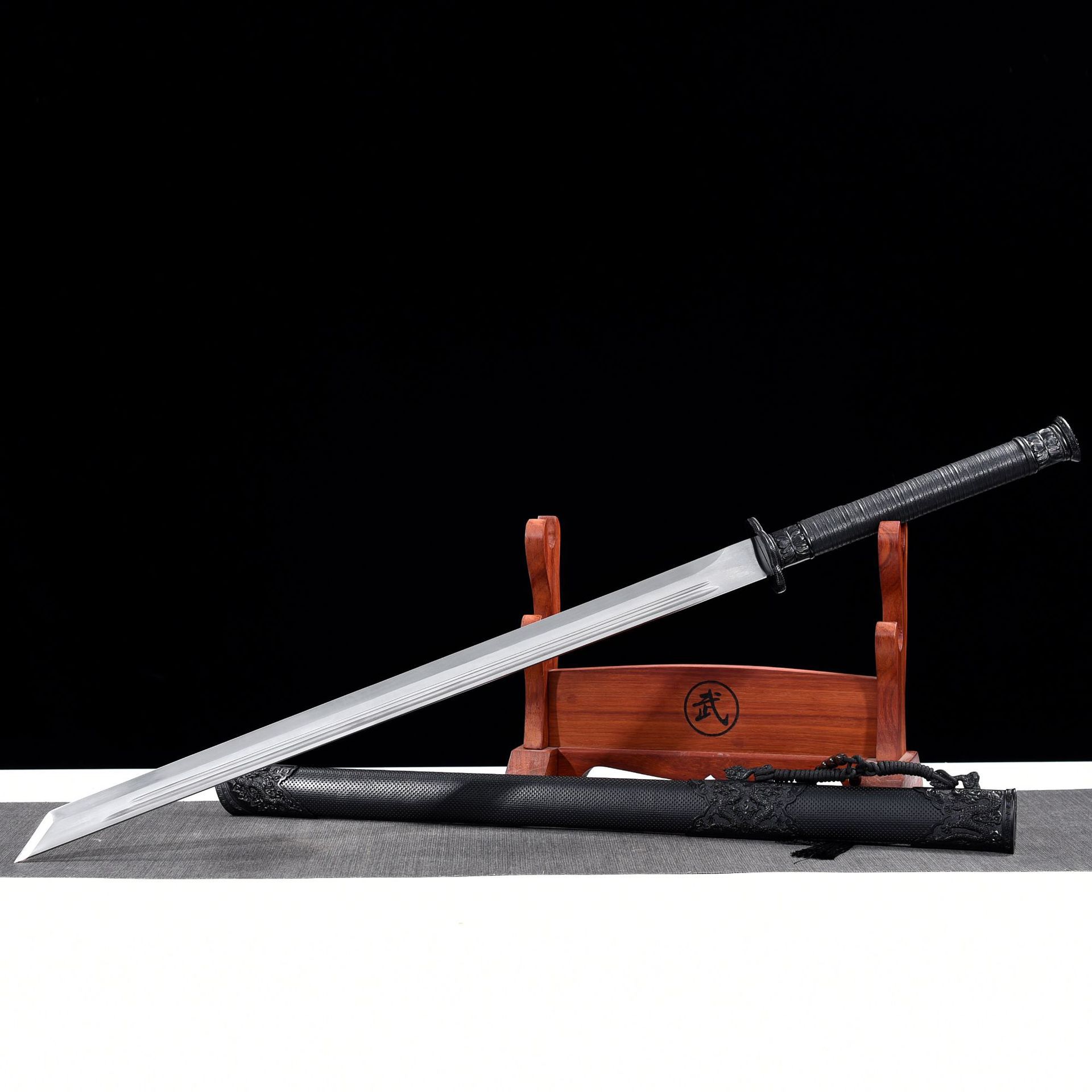 0成交0把龙泉市秦秋宝剑刀剑不锈钢长棍反接棍尺防身冷兵器长