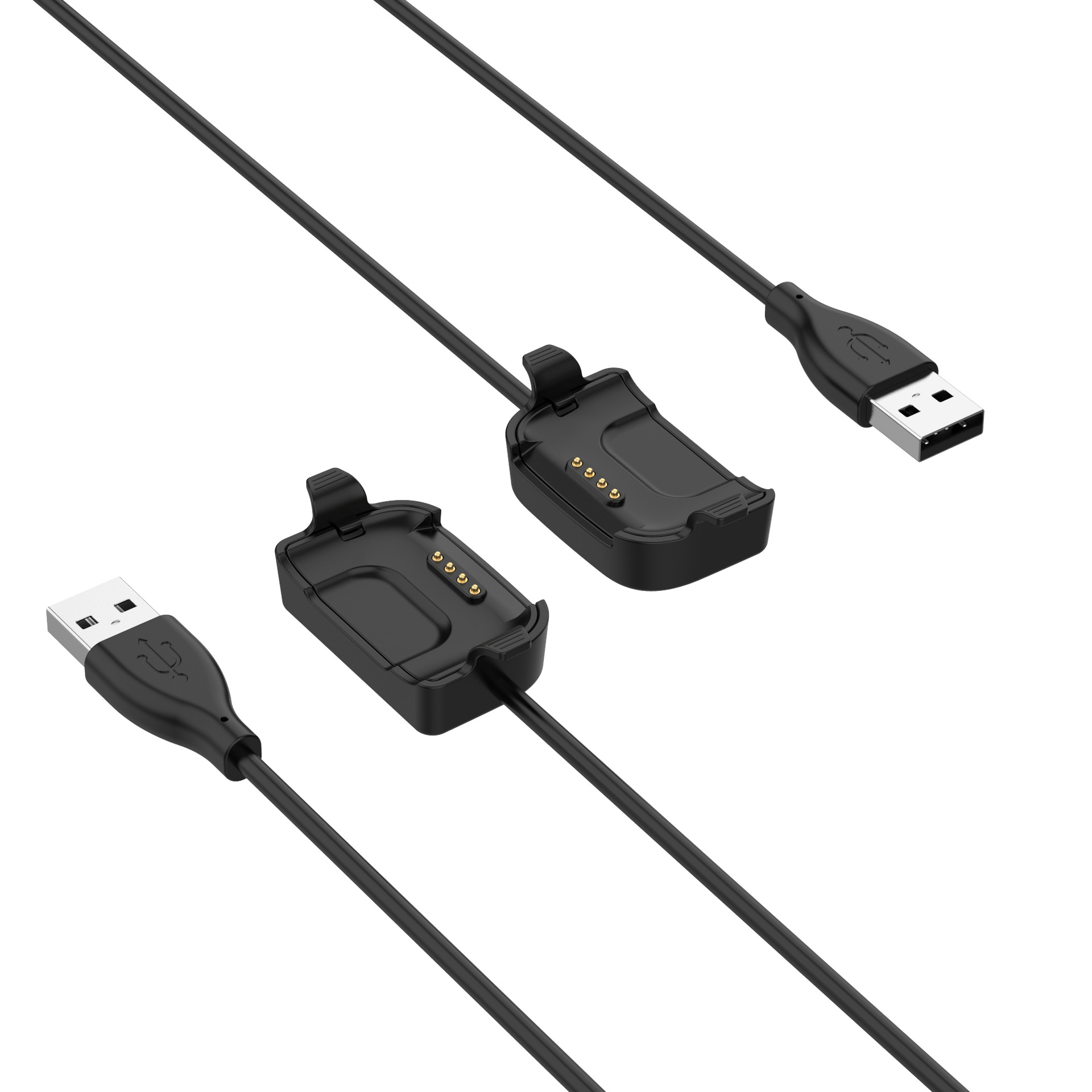 适用于yamay sw020 id205智能手表充电器充电线 1米不带磁