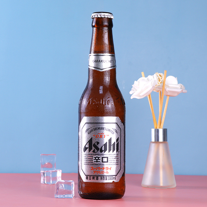 授权销售朝日啤酒330ml*24瓶超爽生啤酒 小瓶小麦精酿黄啤酒批发