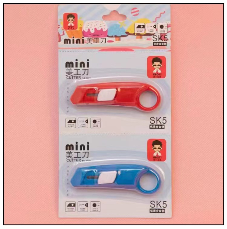 Factory Direct Sales Mini Small Sized Art Knife Paper Cutter Office Portable Knife Unpacking Express Knife Knife for Handcraft Wholesale