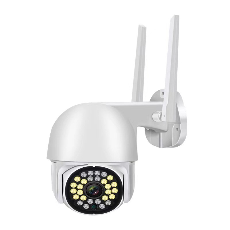 工厂wifi高清智能摄像头监控球机室外防雨手机远程监控器警灯报警