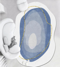 轻奢异形不规则地毯客厅茶几毯家用椭圆形ins卧室客厅满铺地毯垫