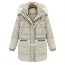 羊羔毛羽绒服女2017 winter women warm down jacket coats parka