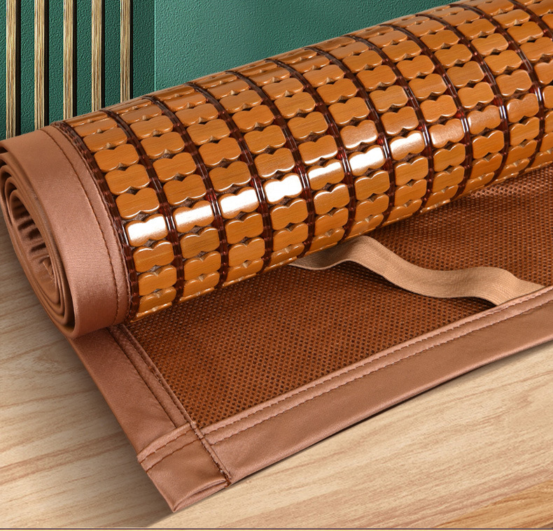 春龙夏季麻将席凉席1.8m折叠双人床富贵款三件套1.5米竹麻将凉席