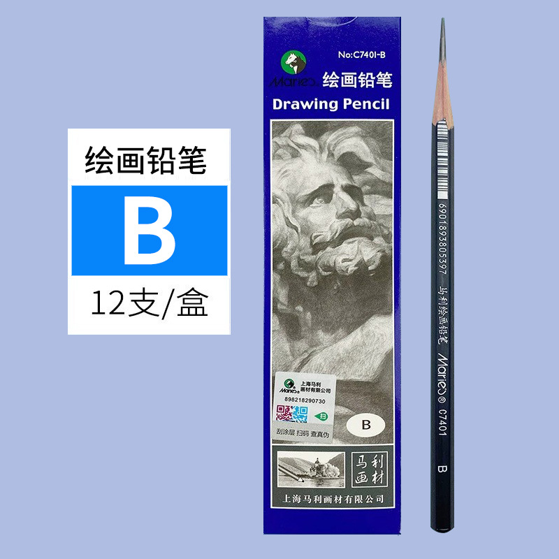 Marley Pencil Sketch Charcoal Pen Drawing Painting Sketch Charcoal Hard Medium Soft White Charcoal Pencil Beginner for Art Students Only