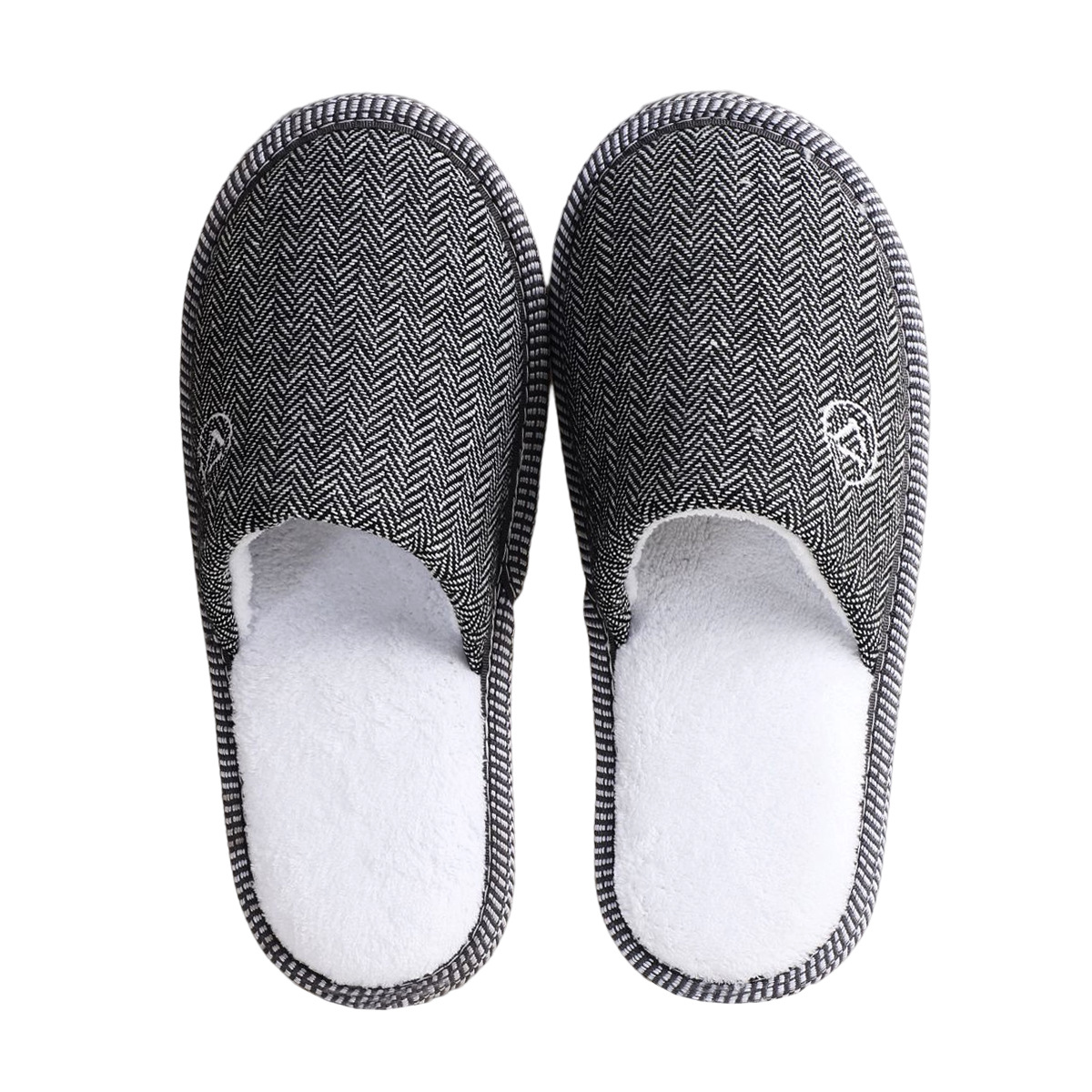 Five-Star High-End Hotel Hospitality Disposable Slippers Herringbone Thickened Non-Slip Travel Slippers Wholesale