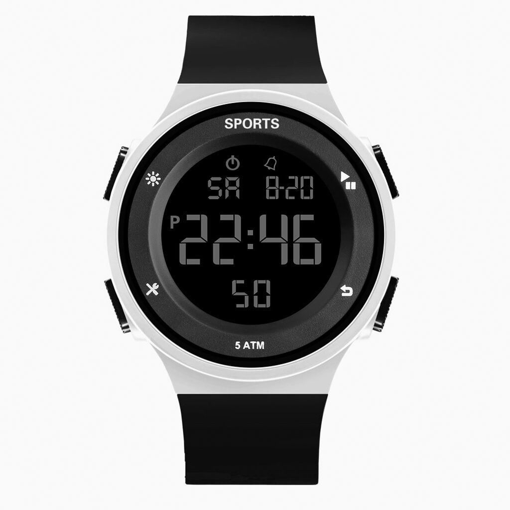 Waterproof Luminous Electronic Watch Men's Trendy Simple Female Junior High School Students Teenagers Children Multi-Functional Sports Watch