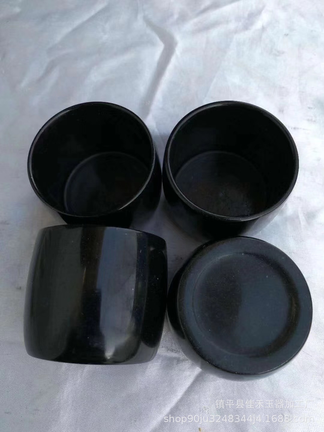 批发定制墨玉墨绿玉蛇纹石玉茶杯茶具藏玉陨石水杯茶杯茶具-阿里巴巴