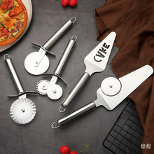 不锈钢厨具披萨刀多功能创意烘焙工具用品单轮双轮圆形滚轮刀蛋糕