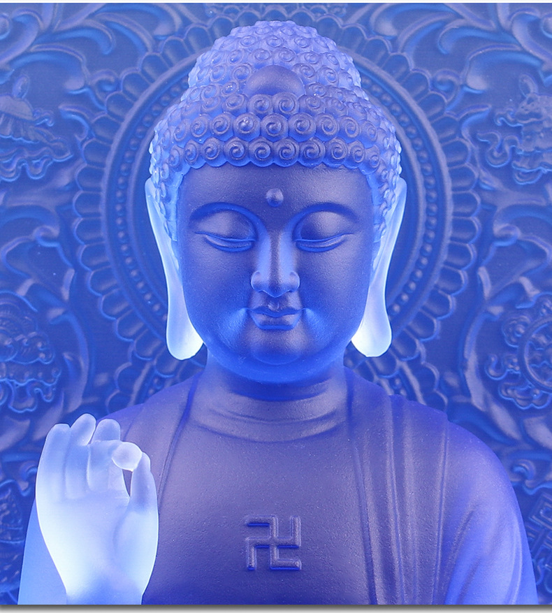 七药师琉璃光如来佛像摆件坛城药师佛寺院居家佛堂桌面供奉摆设