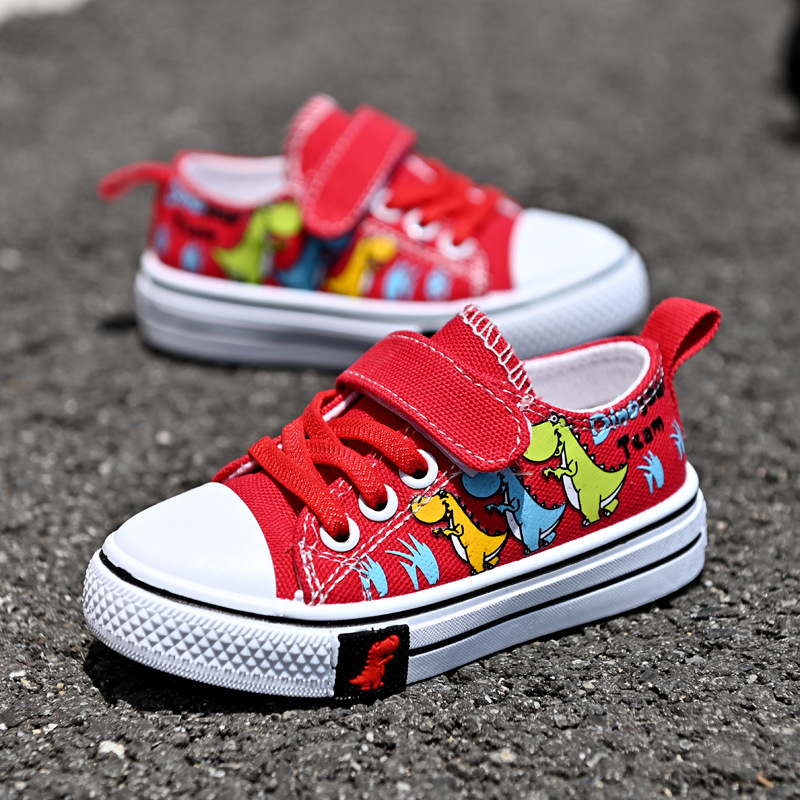 Children's Canvas Shoes Boys Girls' Shoes Baby Leisure Low-Top Shoes Fashion Sneakers Spring and Autumn Breathable Shoes