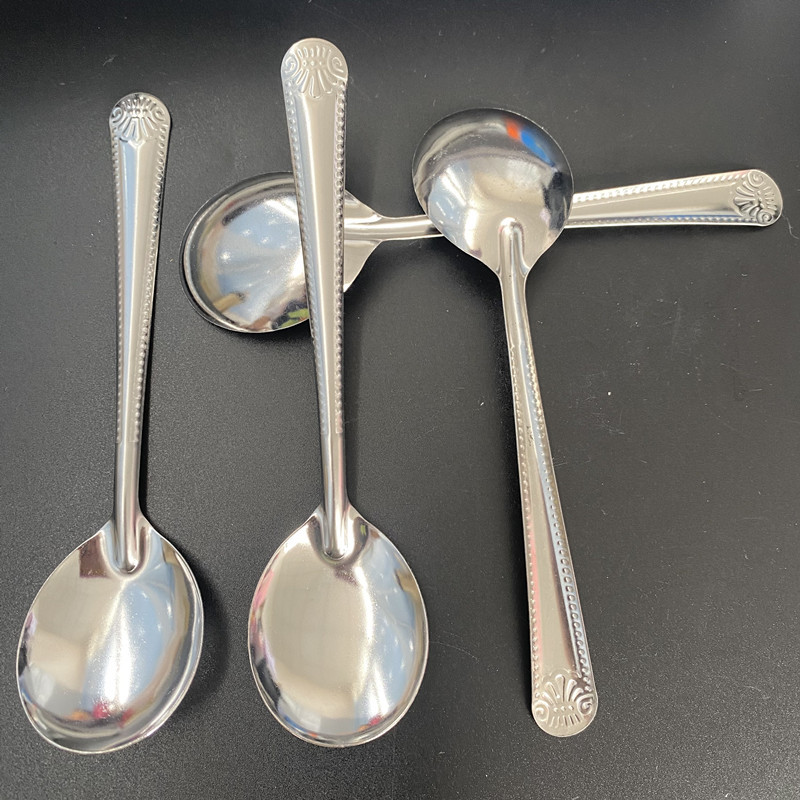 Oval Big Head Spoon Eating Spoon Soup Spoon 1 Yuan Store 2 Yuan Store Supply