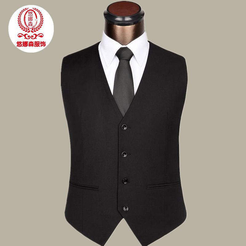 男士西装马甲韩版修身西服马夹背心春秋薄款休闲英伦风婚礼小马甲