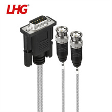 LHG E1线缆DB9针串口转2*L9两兆头2M路由器模块测试线