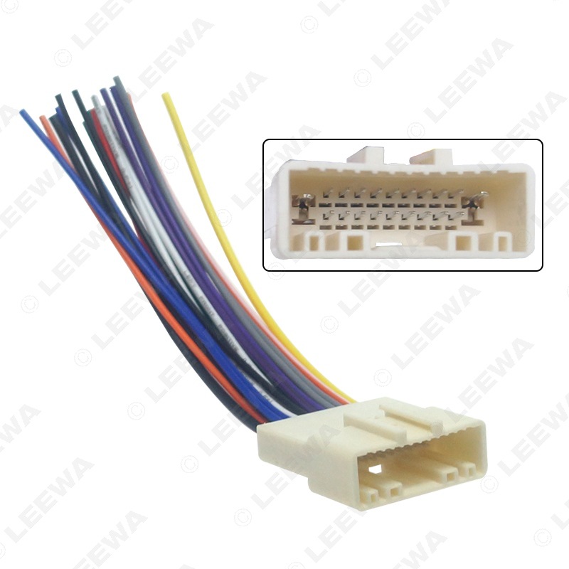 适用斯巴鲁森林人/翼豹/力狮/傲虎/日产20针音响cd/dvd改装尾线