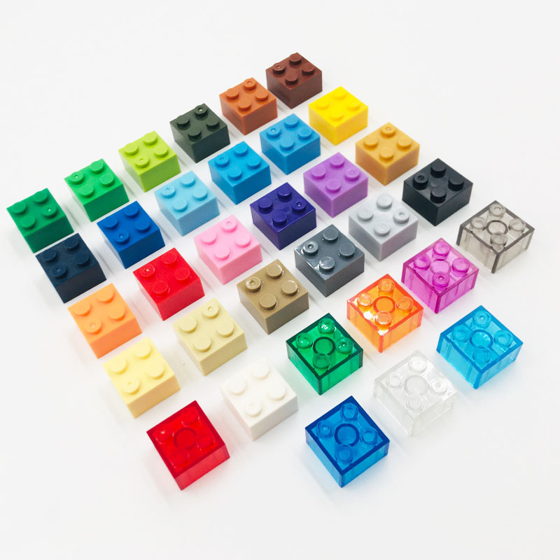 兼容乐高3003小颗粒积木2x2孔基础高砖零配件幼儿园培训机构1公斤