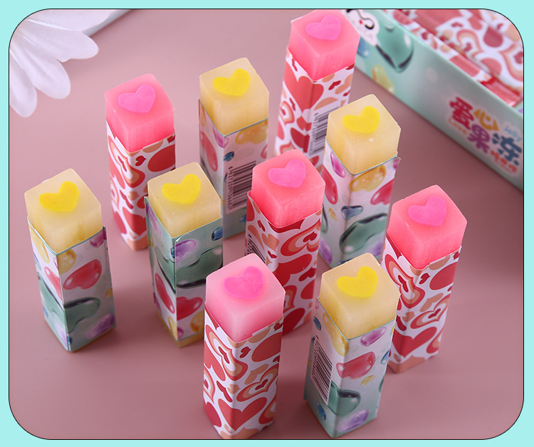 水果果冻香味可爱创意卡通橡皮擦少屑学生学习用品文具直批橡皮檫