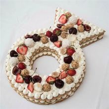 DIY全尺寸网红数字蛋糕模板 英文字母爱心形烘焙生日蛋糕胚模具
