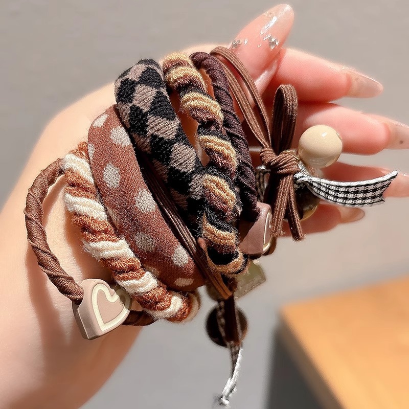 可爱发圈扎头发橡皮筋简约气质女生头绳2024年新款女马尾发绳弹力