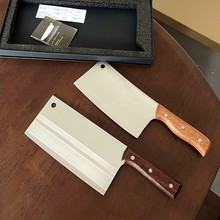 德国工艺菜刀中片刀家用切肉刀不锈钢刀具组合套装厨房斩切两用刀