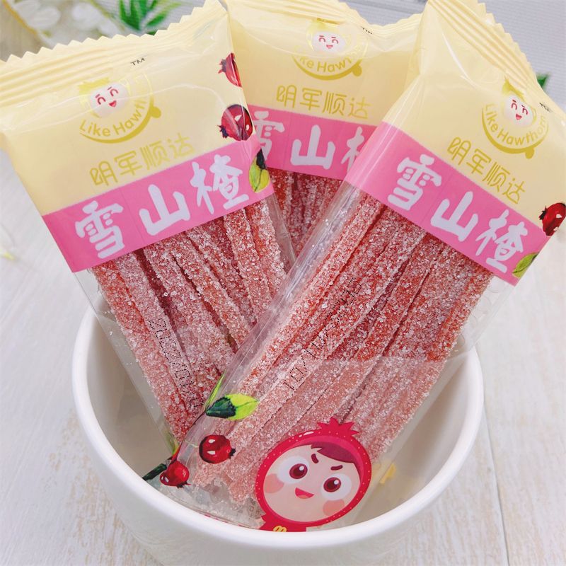 新日期承德兴隆特产山楂丝雪花山楂条小包装学生休闲零食散装称重