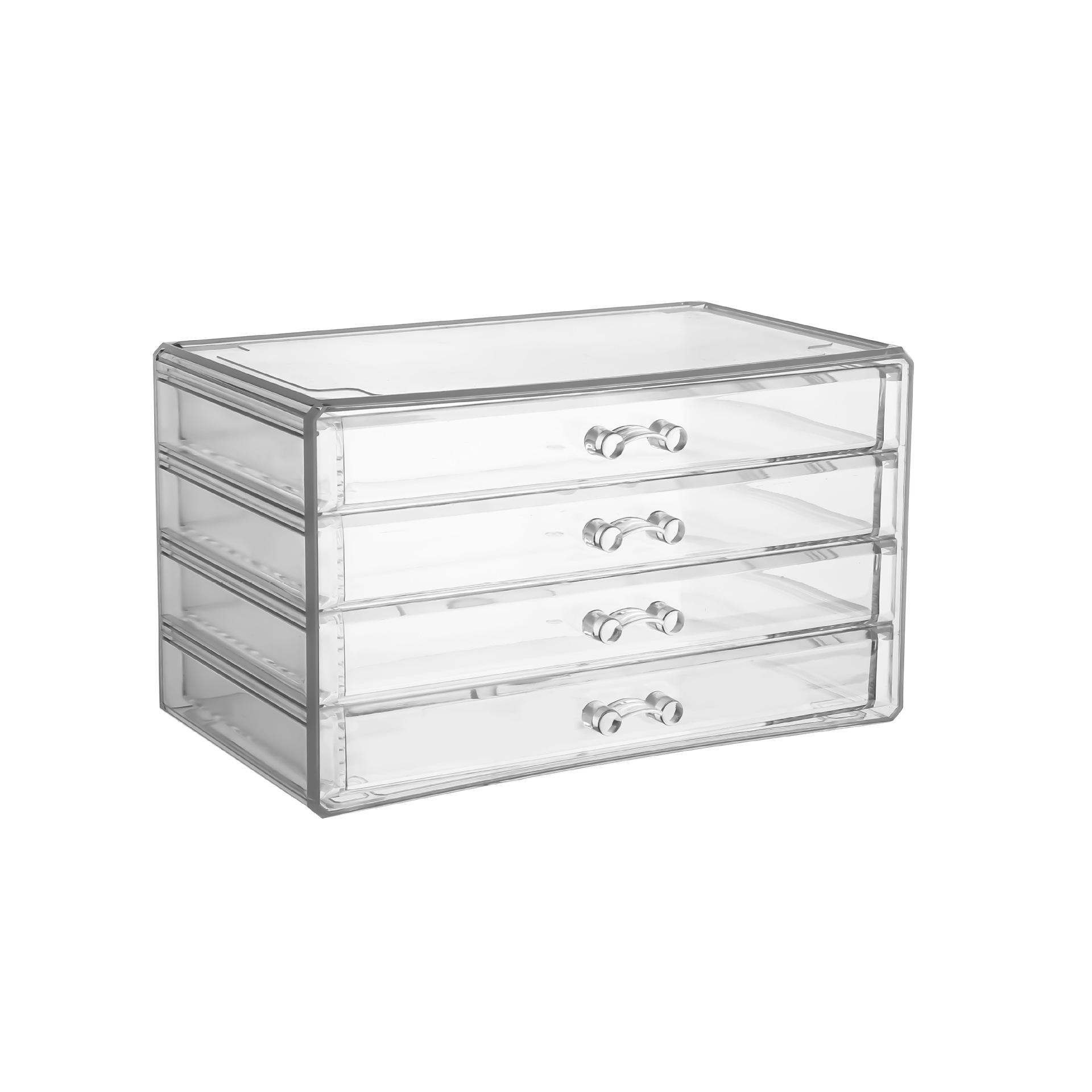 Four-Layer Drawer Flannel Jewelry Box