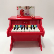 ΗαΡΕ18键儿童机械钢琴红色初学带乐普木质宝宝早教益智玩具