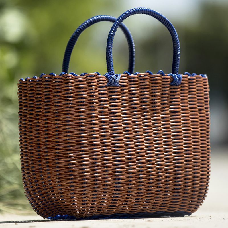 买菜篮子手工编织手提篮洗澡篮手提新款超大号购物篮防水ins其他