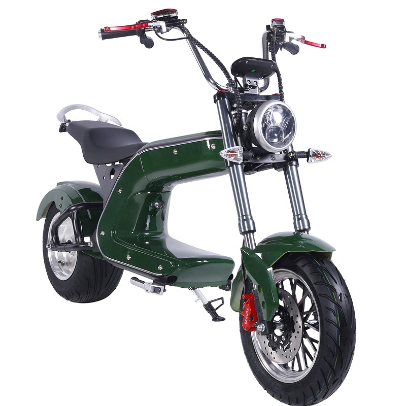 新款c6哈雷电动车电瓶车成人大轮宽胎锂电池双人滑板车新款踏板