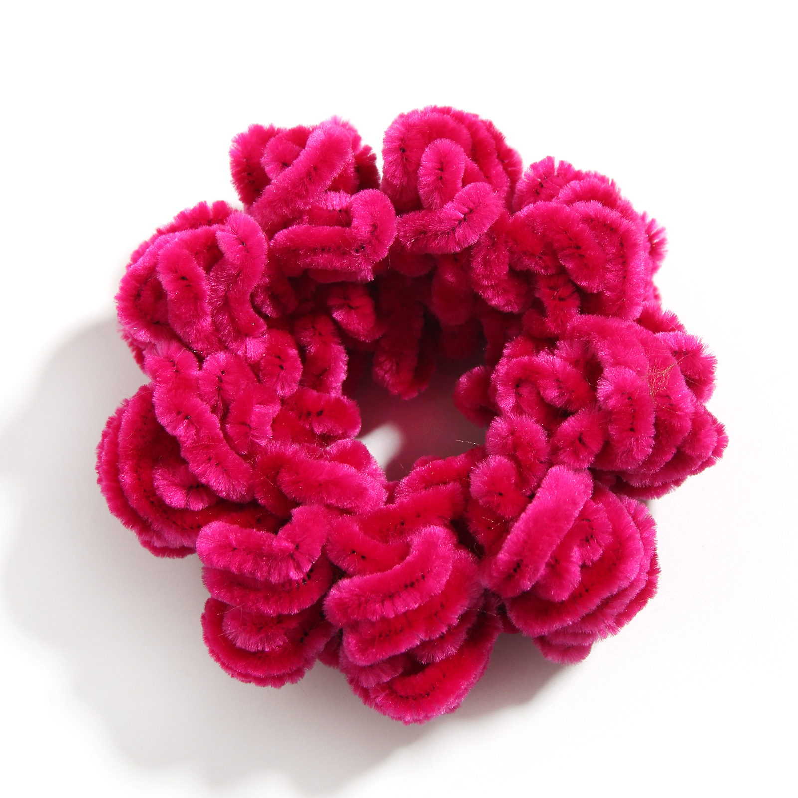 New Twist Muslim Large Hair Tie Spring and Autumn Online Hongneng Women's Ethnic Wool Knitted Hair Accessories Large Intestine Ring
