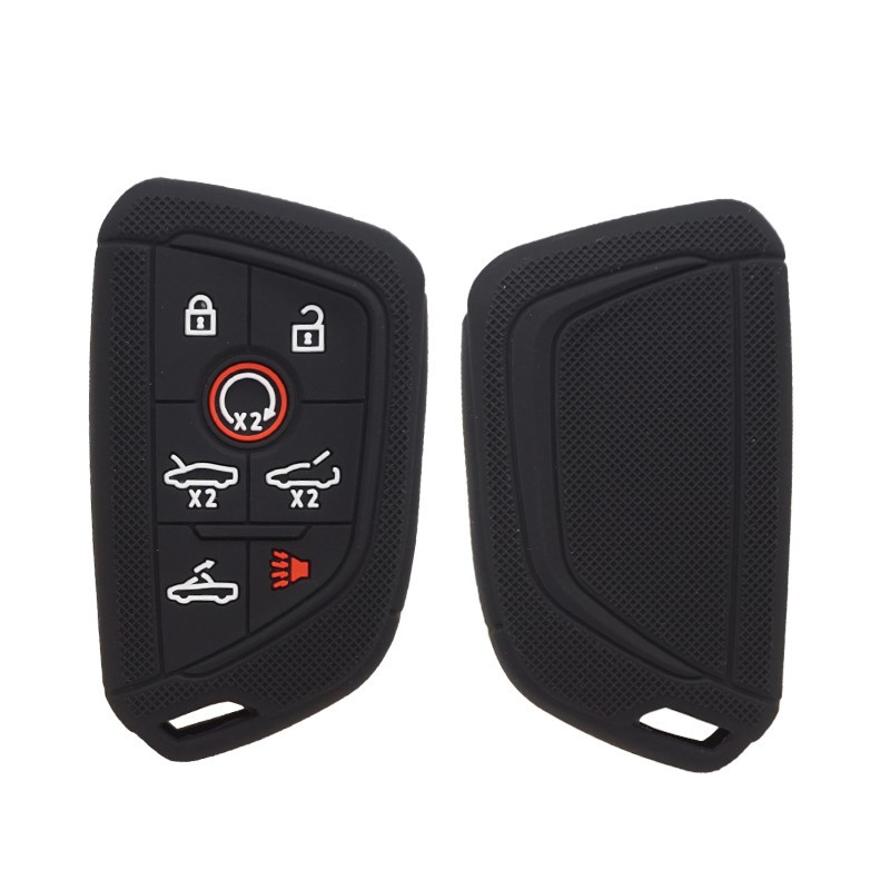 适用于雪佛兰corvette科尔维特 c8 7键钥匙 汽车遥控钥匙包硅胶套