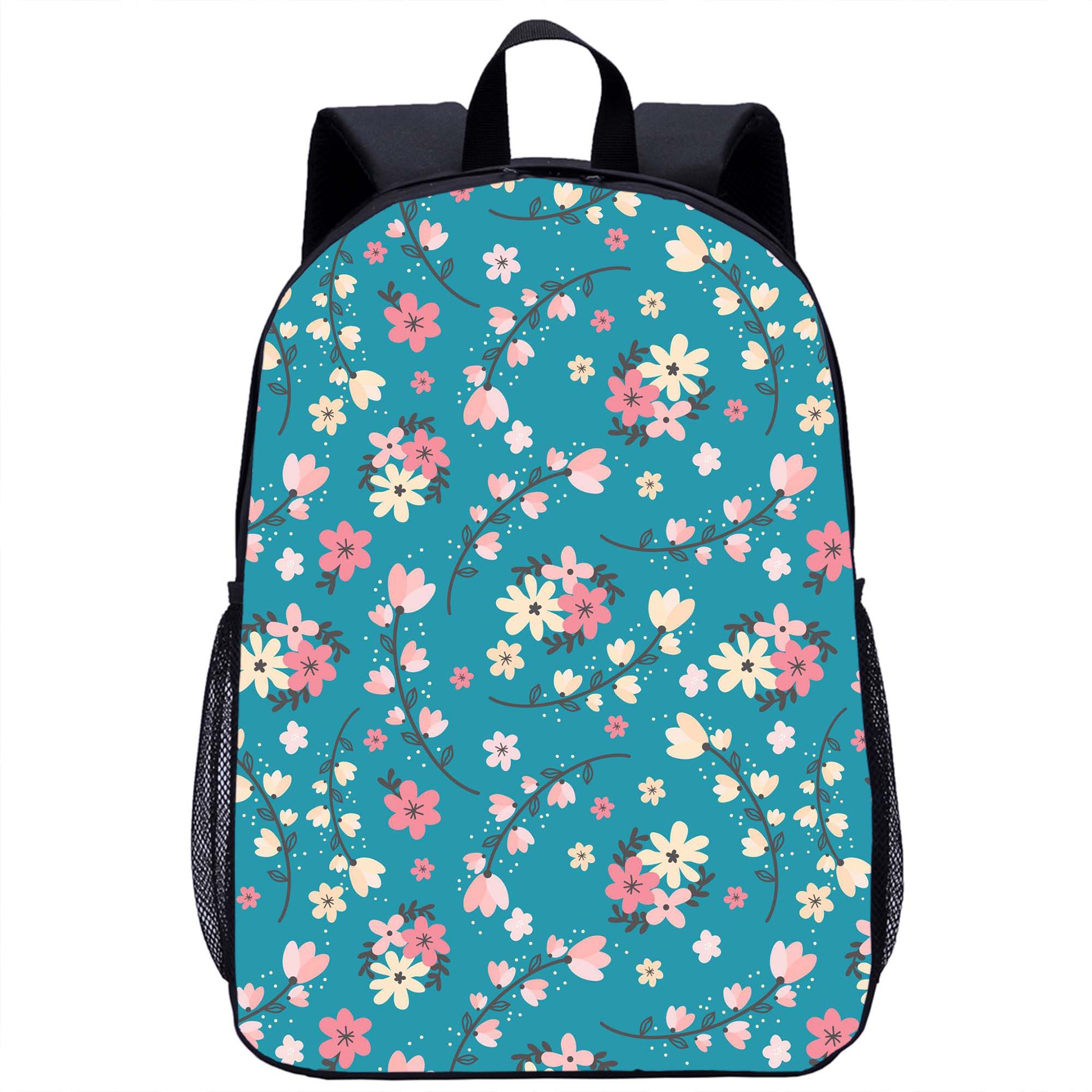 卡通学生书包 图片logo彩印17寸小学生背包青少年双肩包一件代发