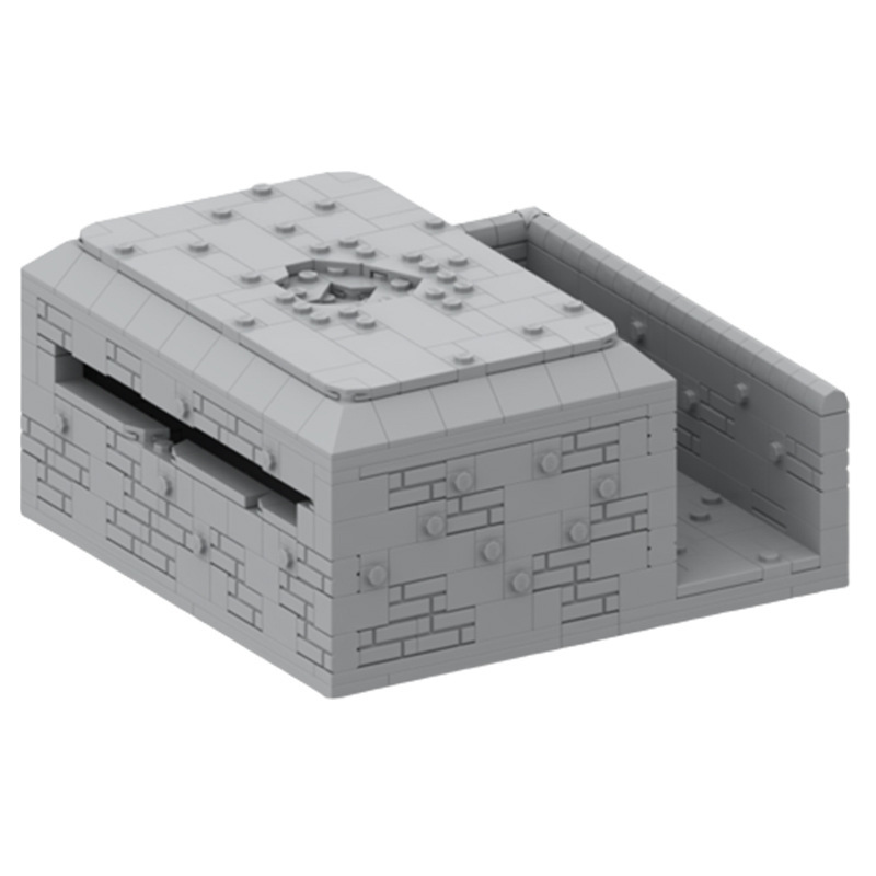 军事基地二战系列积木防守堡垒碉堡地堡战壕模型拼装玩具兼容乐高