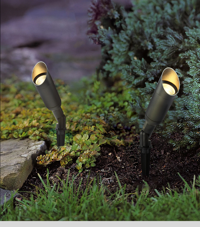 防水射灯户外led庭院招牌投光灯室外超亮射树灯插地灯景观照树灯