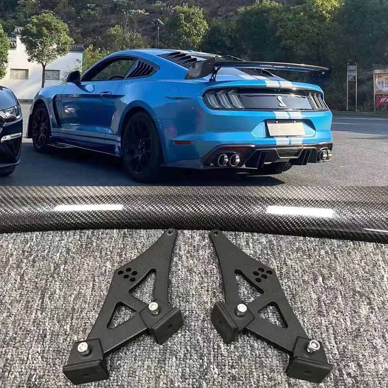 适用于15-20款福特野马改装gt500尾翼mustang定风翼碳纤维大尾翼