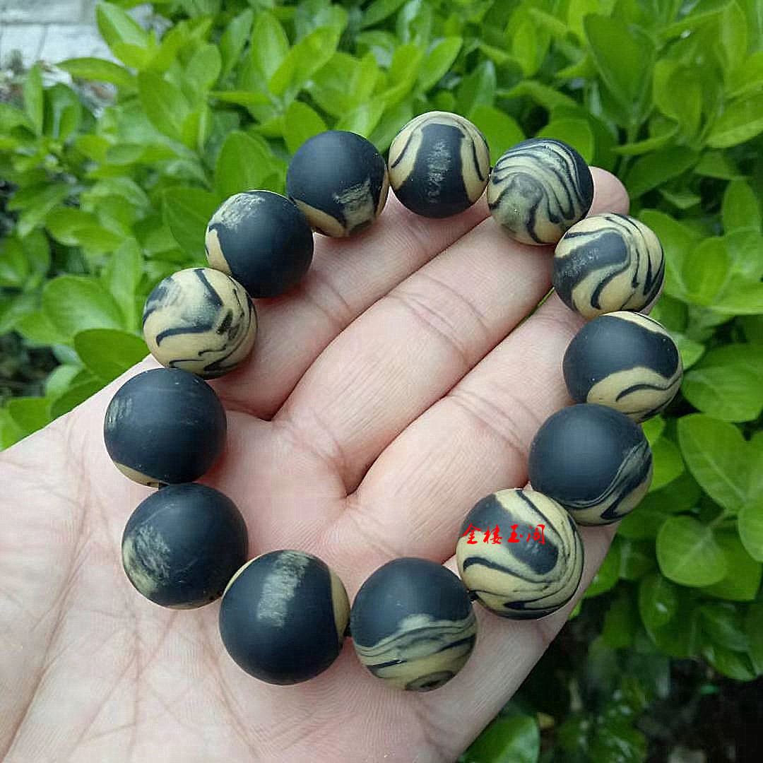 珠宝二代龙涎香手链蜜蜡鸡油黄手串琥珀乳花蜜蜡单圈佛珠念珠批发