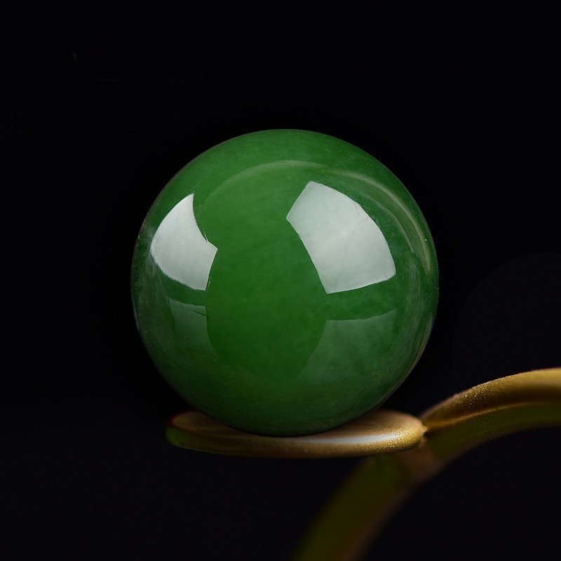 硕熙俄罗斯碧玉色散珠菠菜绿玉髓圆珠子diy配饰手链项链半成品玉