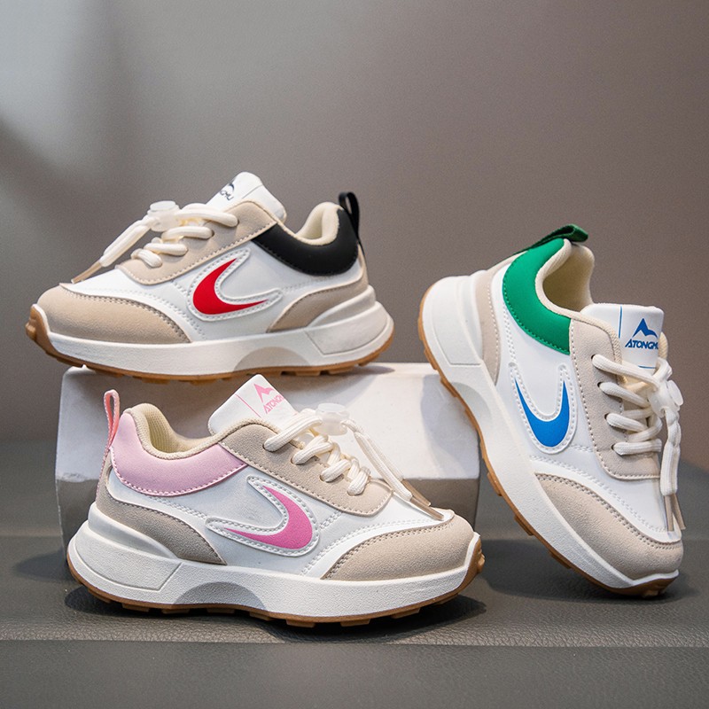 2026春秋新款户外女童运动鞋儿童运动鞋抽搭扣男童休闲运动鞋