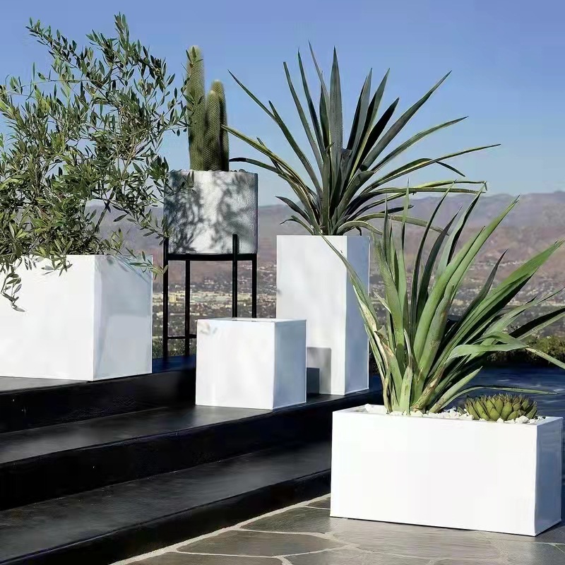 0成交19个户外不锈钢坐凳花箱花池园林景观小区绿化休息区创意