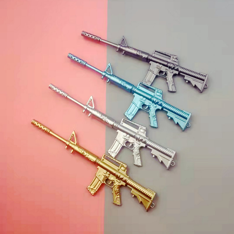 厂家直销m4雷神枪中性笔武器笔文具超市用笔枪笔兵器水笔黑色笔芯