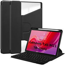 适用LenovoTab M11 330FU蓝牙键盘联想小新pad11旋转亚克力平板套